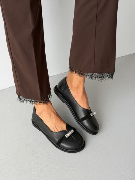 Анатомічні балетки barefoot шкіра чорні gp-1005-11966-37 фото