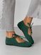 Балетки barefoot з перфорацією NikArt шкіряні зелені gp-864-11848-38 фото 6