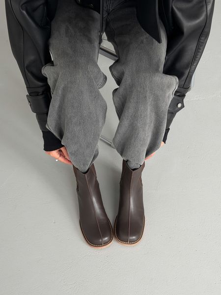 Черевики з анатомічним носиком ТМ Olli Shoes коричневі шкіряні gp-1143-11403-39 фото