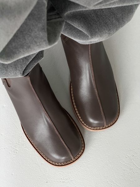 Черевики з анатомічним носиком ТМ Olli Shoes коричневі шкіряні gp-1143-11403-39 фото