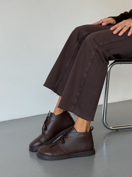 Черевики barefoot від NikArt шкіряні коричневі gp-1043-11207-39 фото