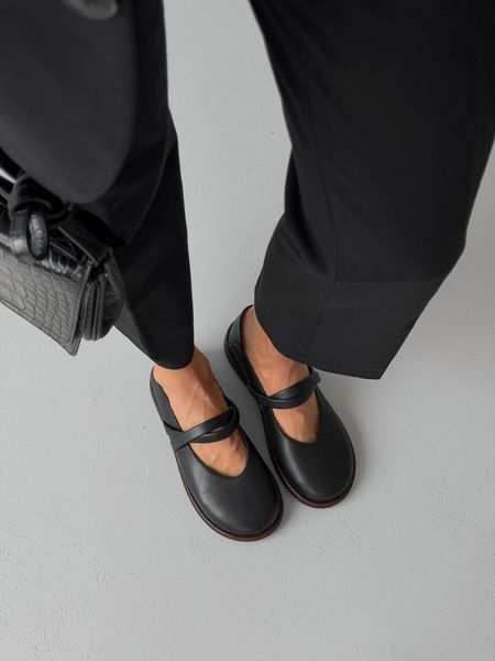 Лофери barefoot з анатомічно-розширеним мисом тм NikArt шкіряні чорні gp-1004-11656-40 фото