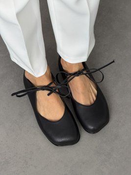 Балетки barefoot NikArt шкіряні чорні gp-864-11844-36 фото